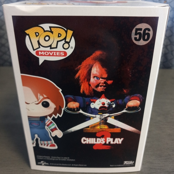 Childs Play 2 Chucky Funko Pop #56 W/Factory Box Error - Picture 5 of 8